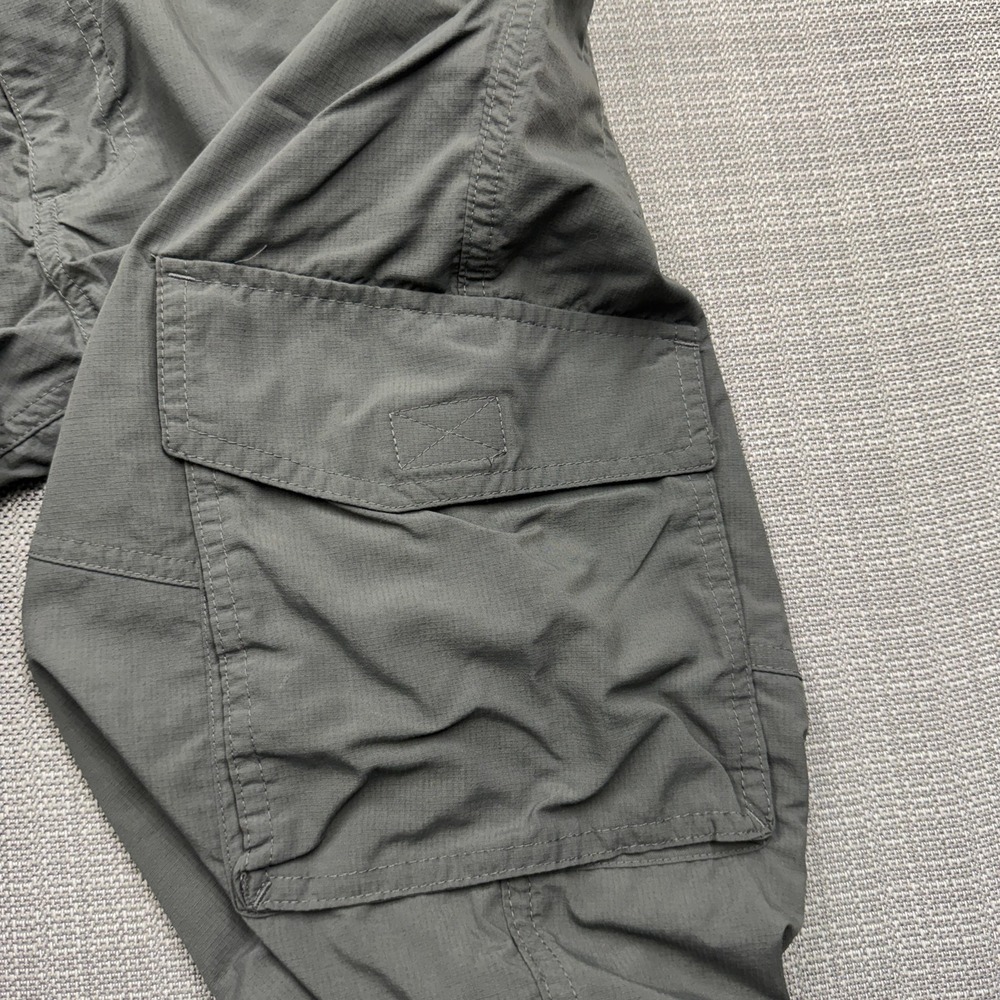 Columbia Omni-Shade Pants Mens 34x30 Gray Nylon Hiking Cargo Outdoor Belted - Picture 3 of 13